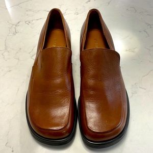 Size 5.5 medium Franco Sarto women’s brown leather slip on dress shoe